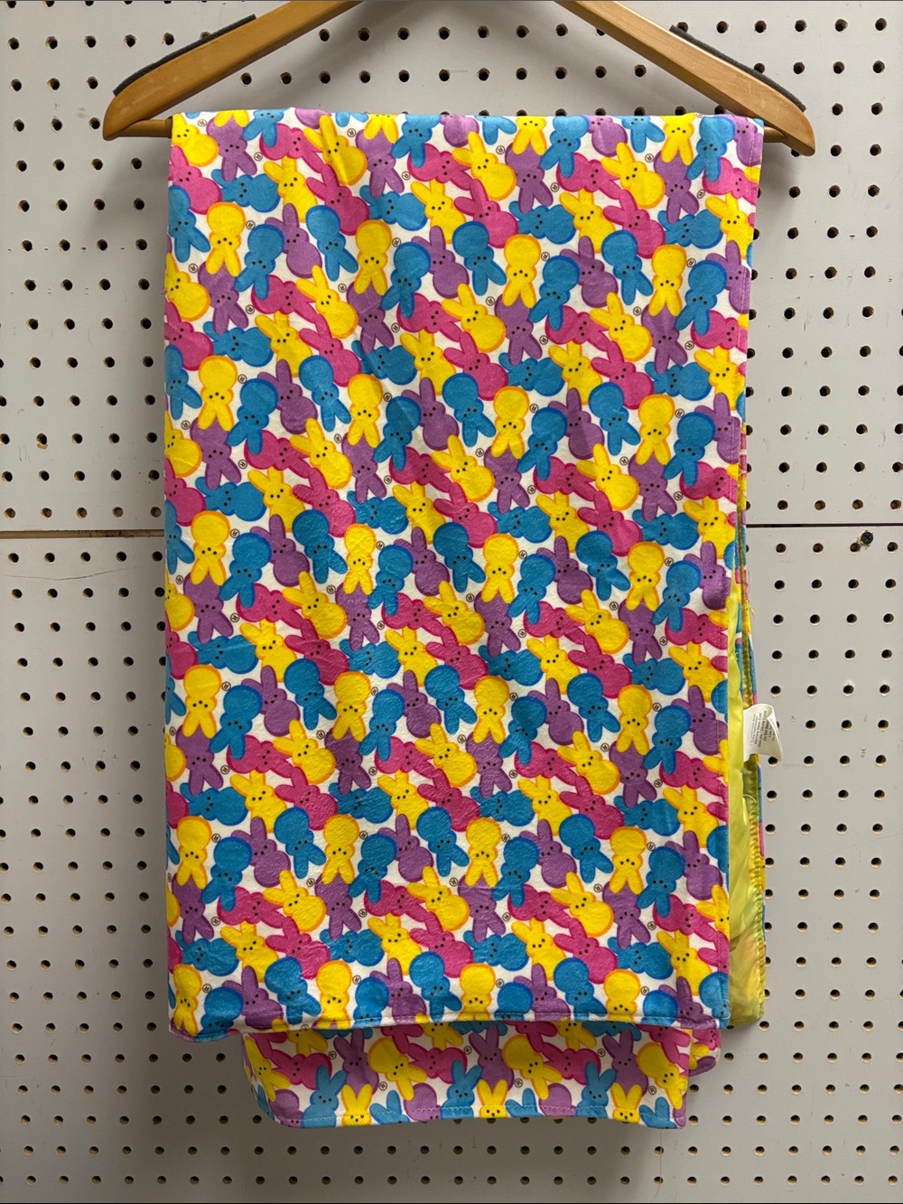 Colorful Bunny Pattern Throw Blanket - Multicolor